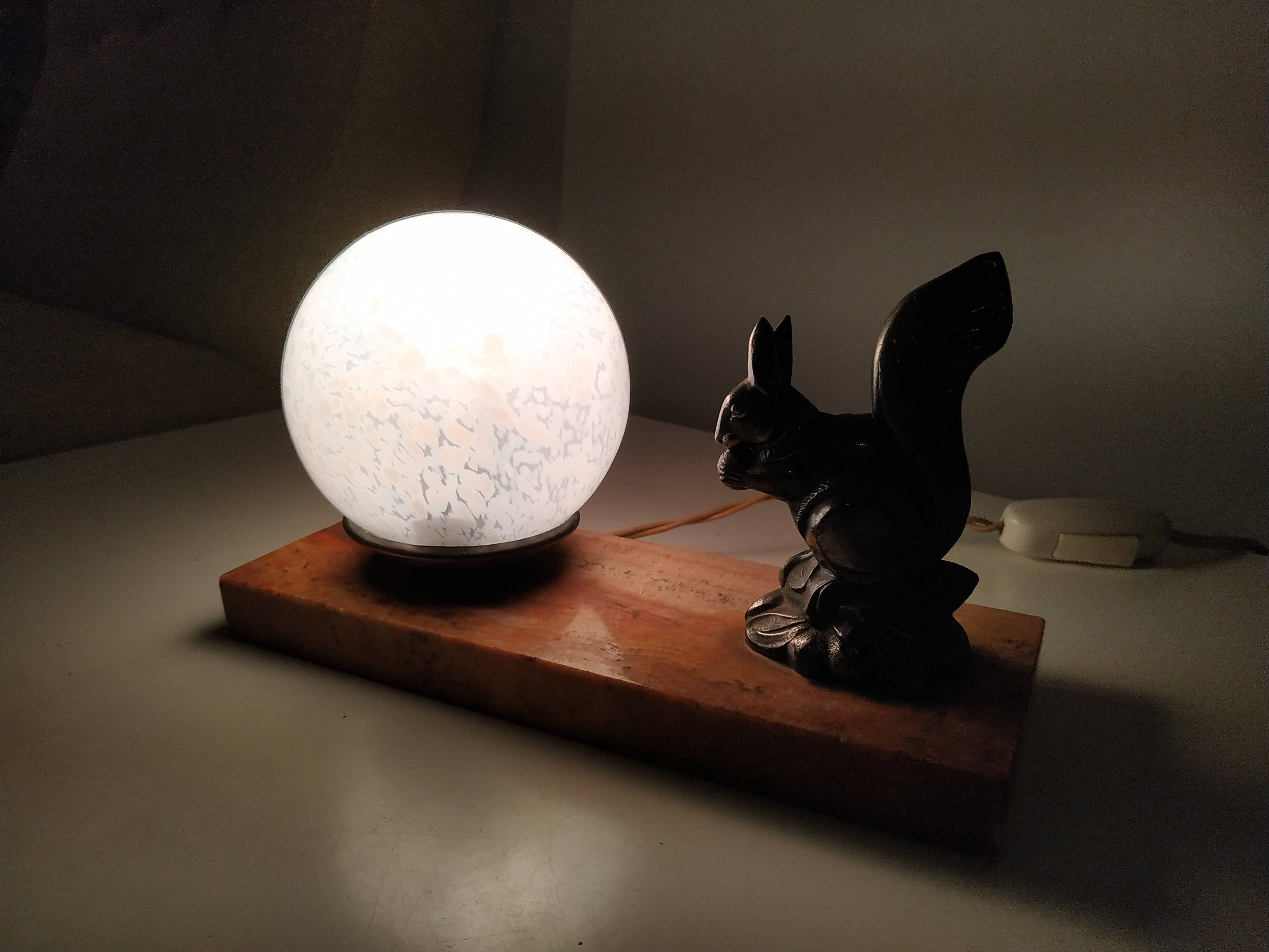 Squirrel art deco watch