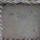 Wicker wastebasket