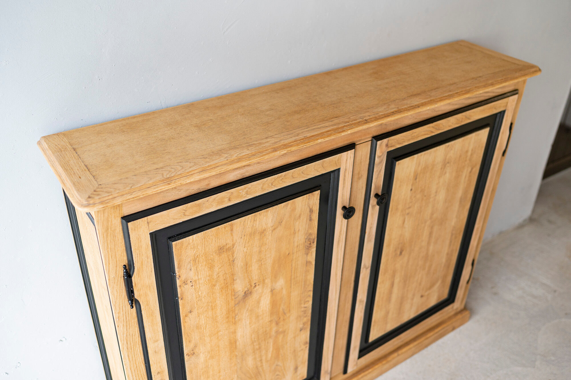 Solid oak storage cabinet