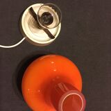 60'S vintage orange opaline lamp