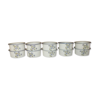 Lot de 10 ramequins porcelaine