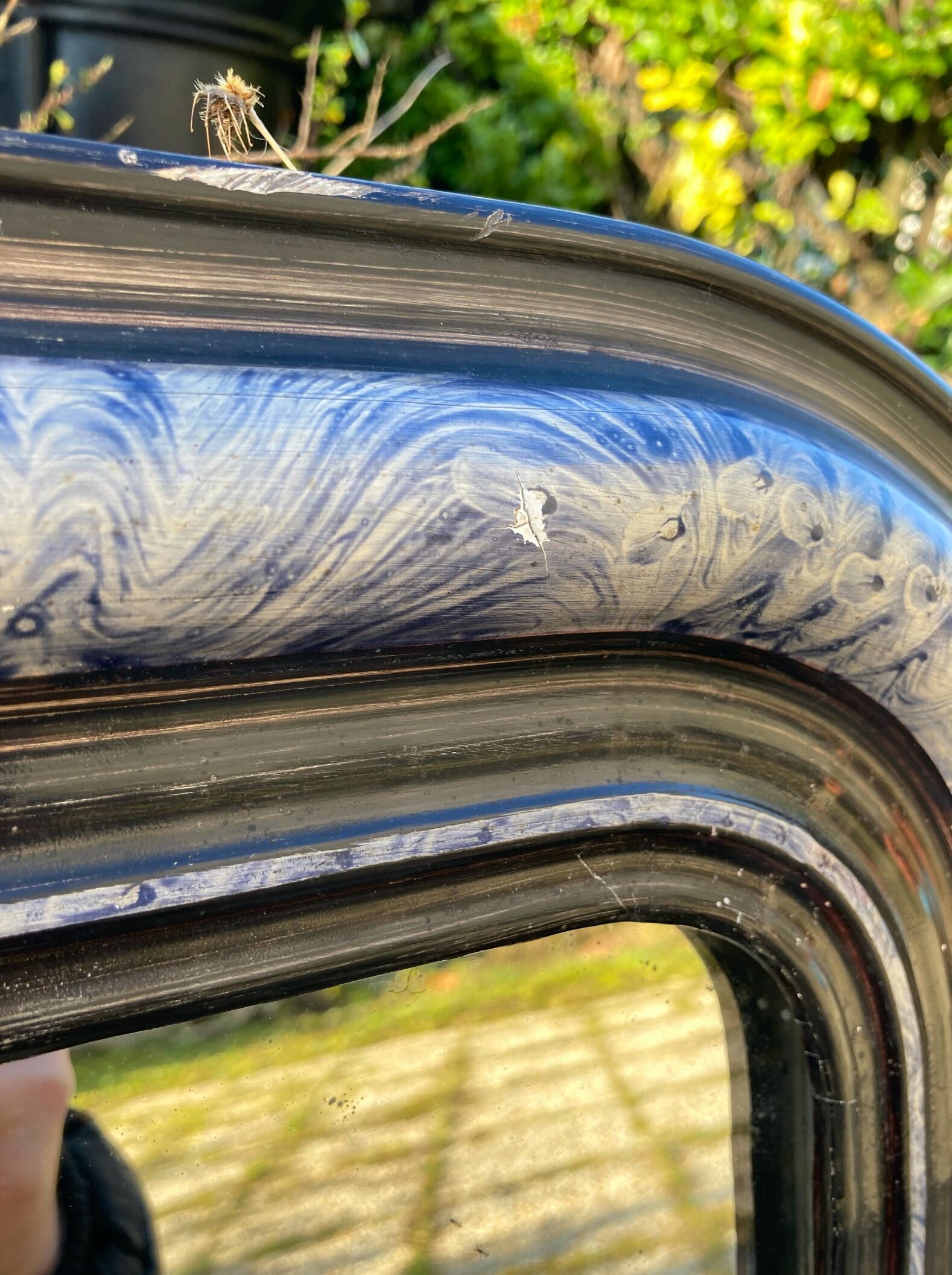 Antique Louis Philippe mirror 69x54cm