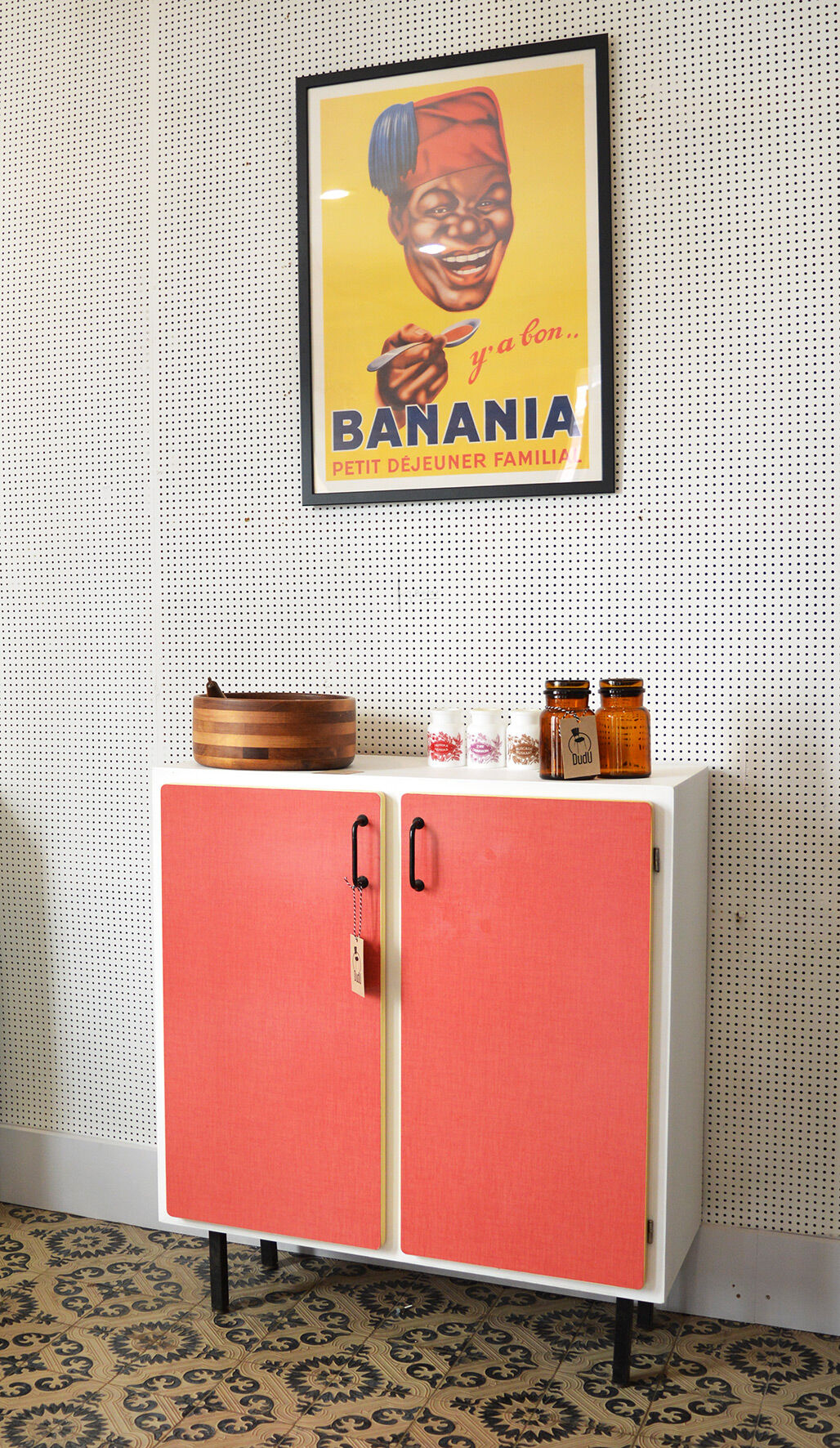 Meuble formica corail