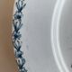 Two ironstone plates from Lunéville Keller and Guérin with a floral pattern.
