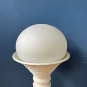 White ceramic floor lamp Mid-Century Space Age by Doria Leuchten