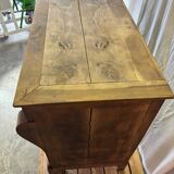 Old raw wood chest of drawers