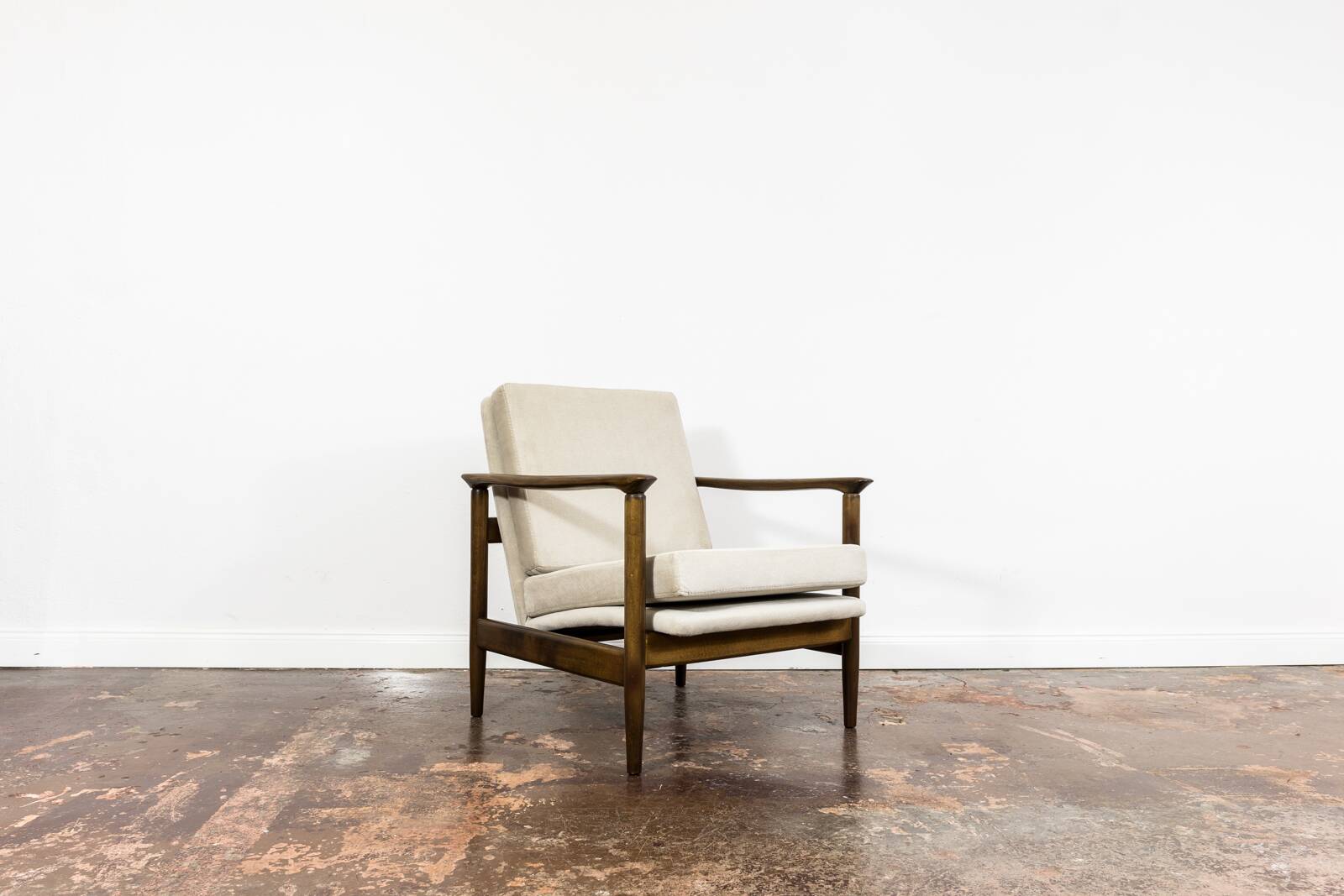 Fauteuil vintage par Edmund Homa, GFM, Pologne, années 1960