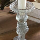 Bougeoir ancien en verre