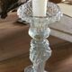 Old glass candlestick