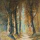 Adolf Philippus van Dijk (1859-1924) – Oil on canvas – Forest landscape