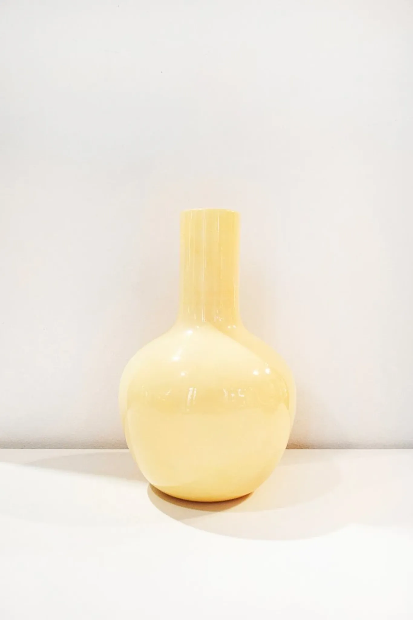 Pagliesco vase from the Opachi series in Murano glass by Tobia Scarpa for Venini, 1982