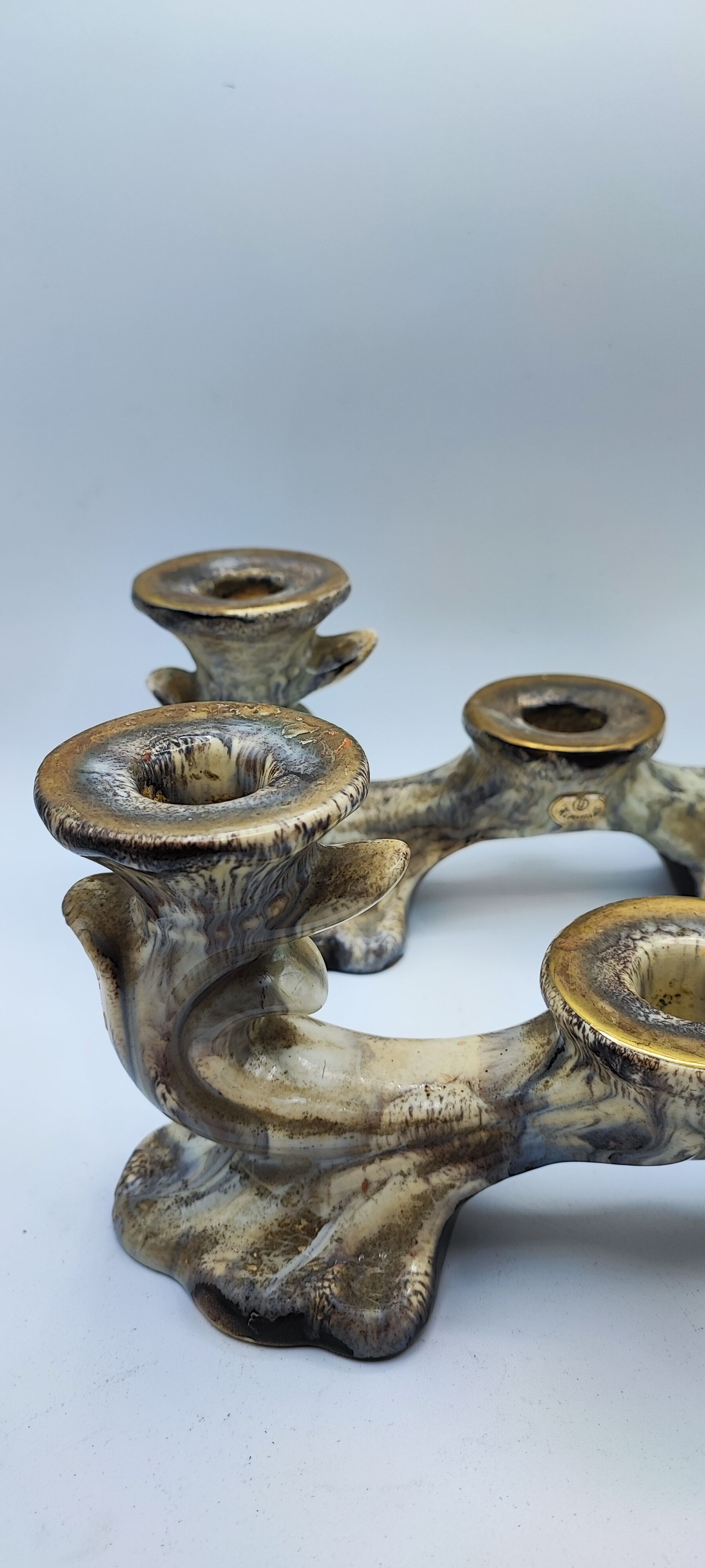 Pair of U Keramik candlesticks