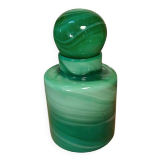 Vintage round glass bottle