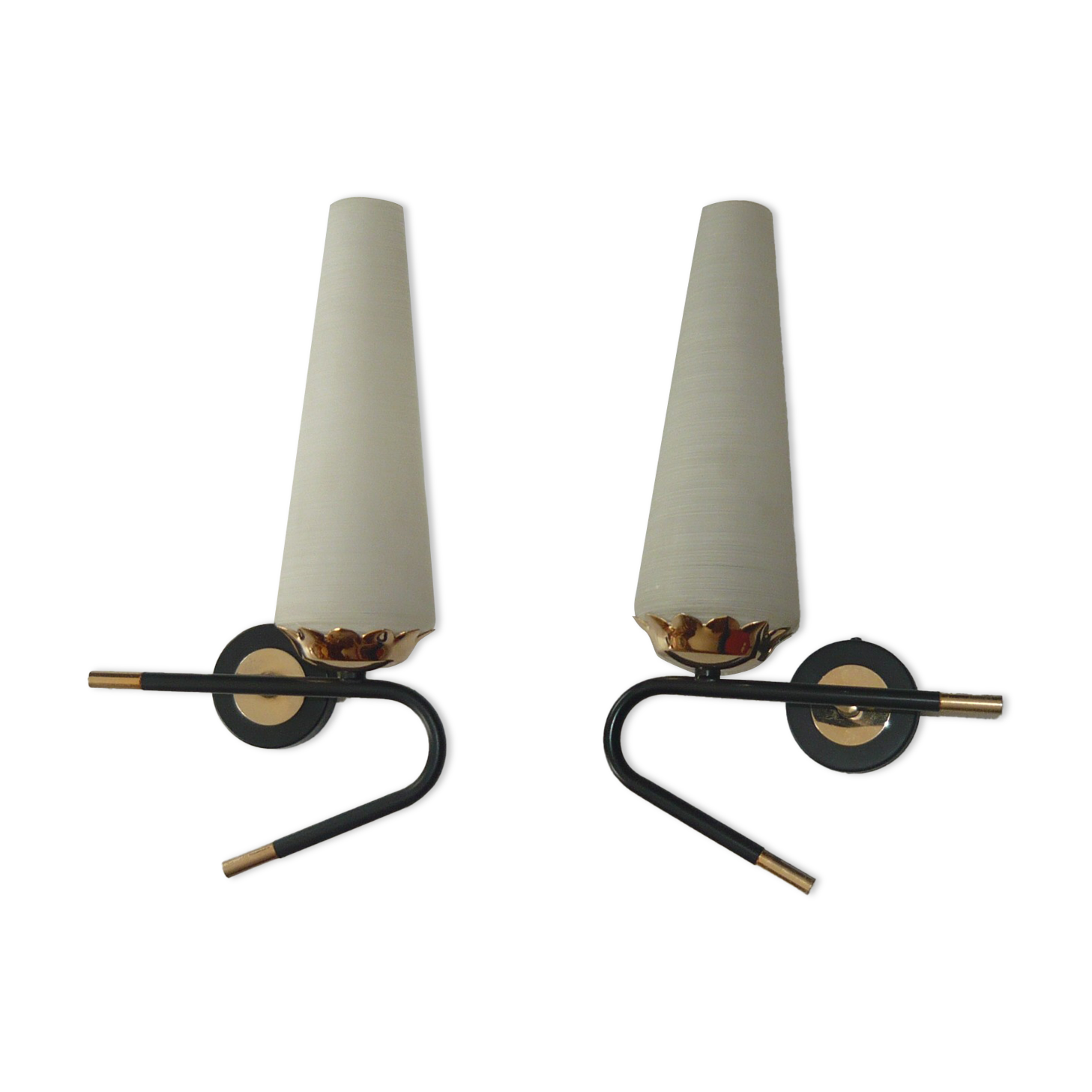 Pair of vintage arlus appliques 1950s