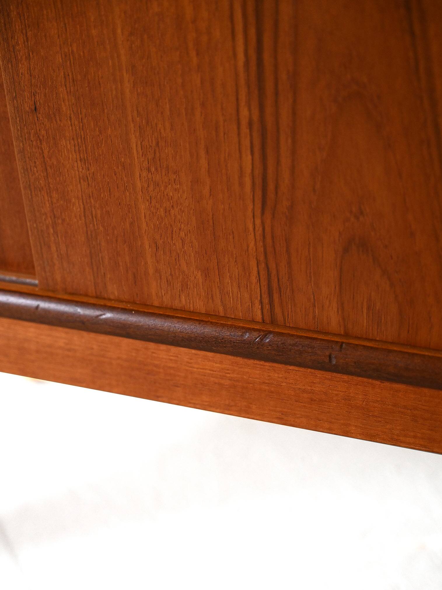 Vintage teak wood highboard