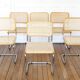 6 Cesca B32 Breuer Chairs Made in Italy - Canework of the seats redone