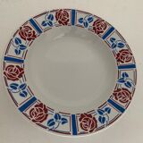 5 hollow plates Sarreguemines, Tabarin model