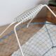Large vintage blue wire basket