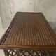 Table basse en rotin, années 70