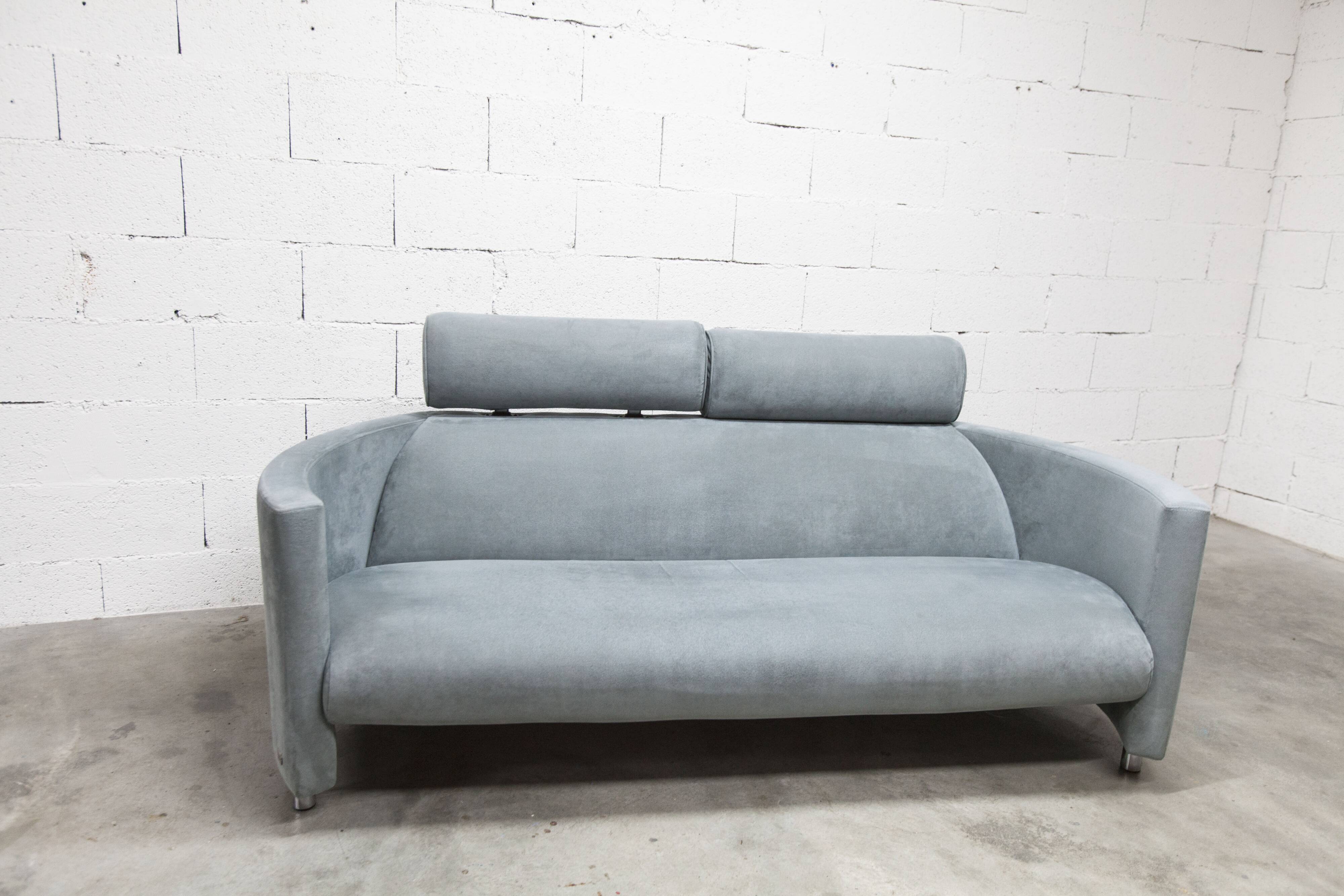 Negresco Sofa Design Bernard Massot for Neology France Moiré Velvet