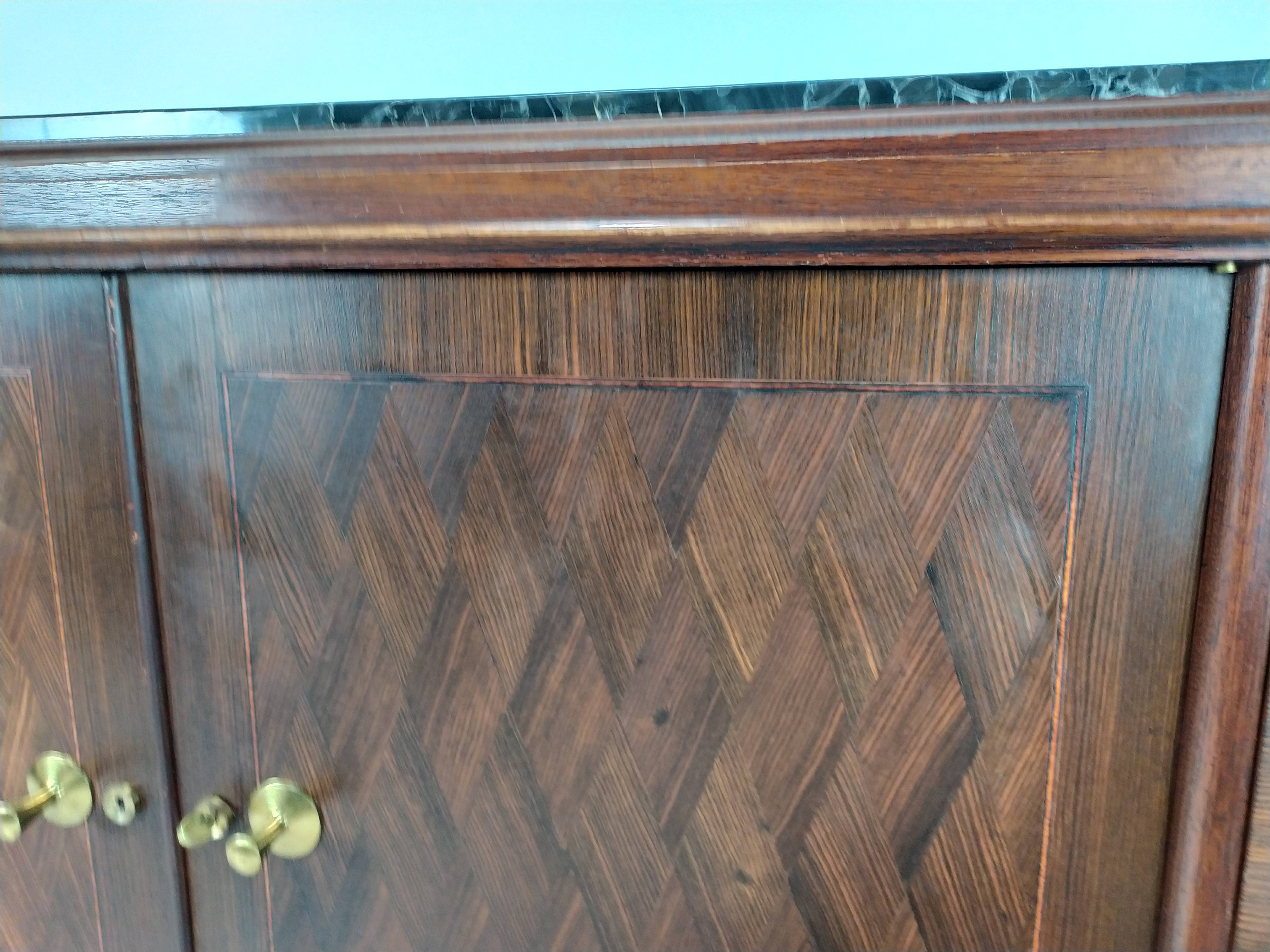 Enfilade art deco ebony of Macassar