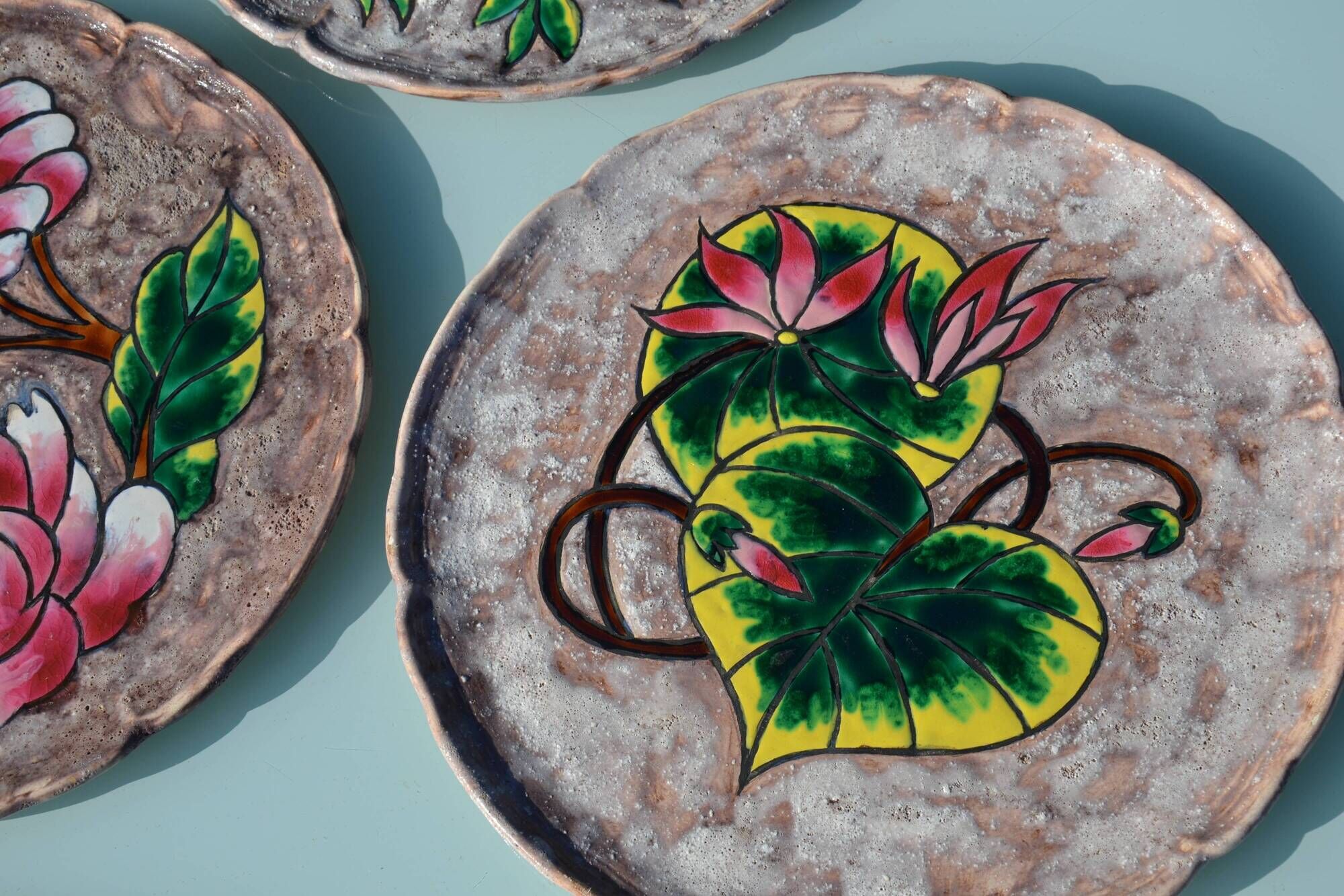 3 decorative plates from Vallauris