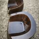 Paire de fauteuils Moon en fibre de verre
