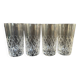 4 Large cut crystal glasses – Cristalleries Royales de Champagne