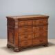 Antique baroque walnut commode, Italy, 18th century