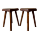2 S01 stools by Pierre Chapo, 1970