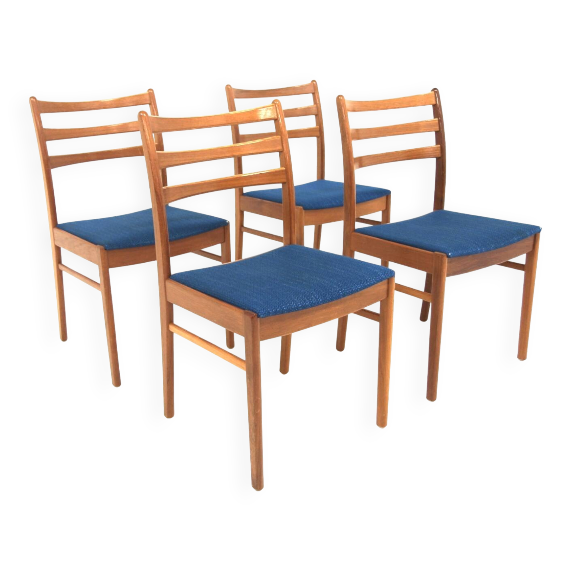 Set de 4 chaises scandinave en teck, Valdemarksvik, Suède, 1960