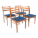 Set de 4 chaises scandinave en teck, Valdemarksvik, Suède, 1960