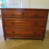 Vintage–Belle commode Louis Philippe-Style Directoire -4 tiroirs-Meriser