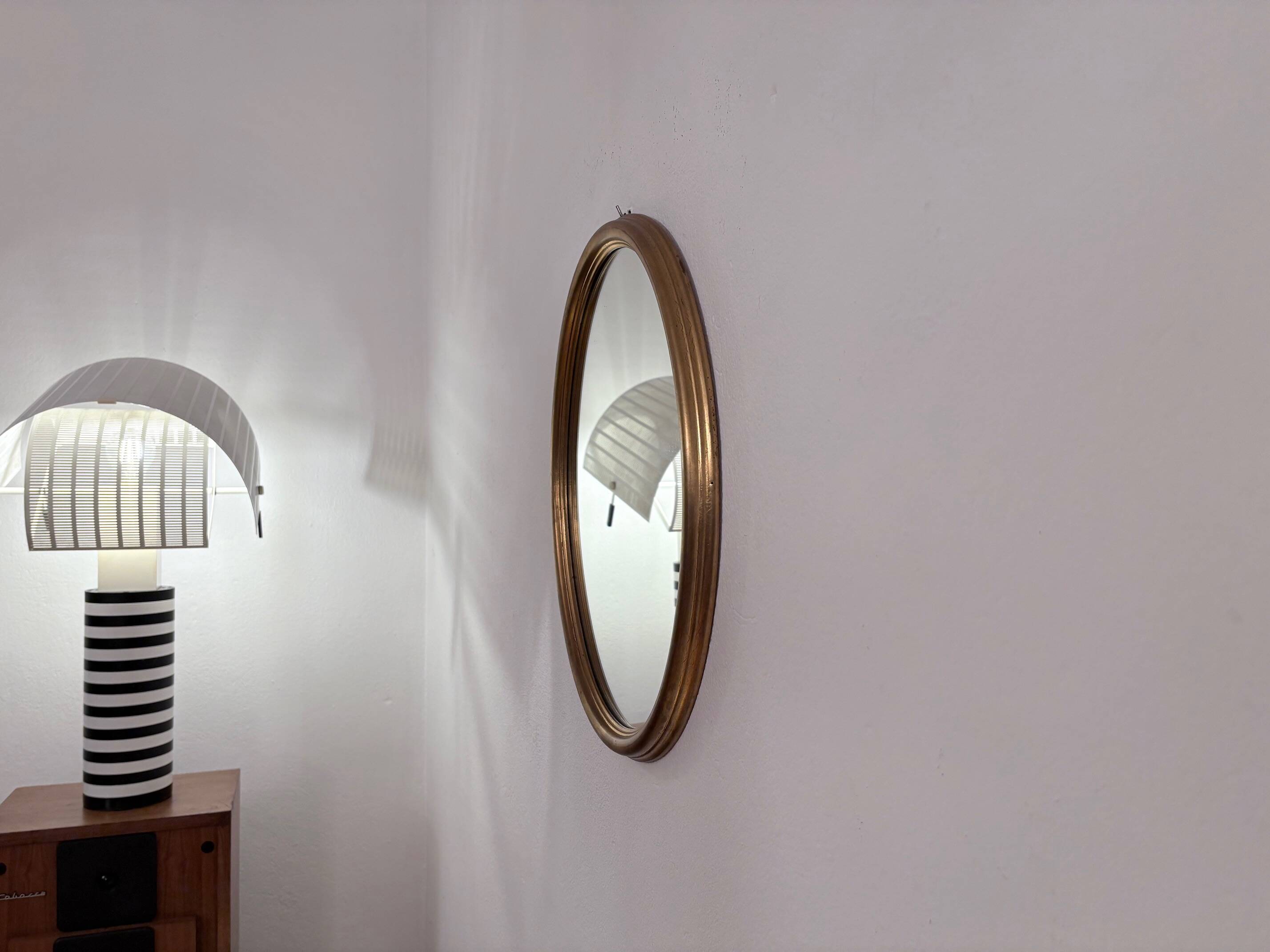 Mirror in a gilded wooden frame, Germany, 1960s