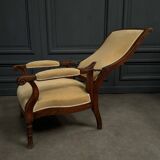 Voltaire armchair with 19th century mahogany system