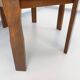 Vintage brutalist hexagonal dining table made of oak from the 1950s.