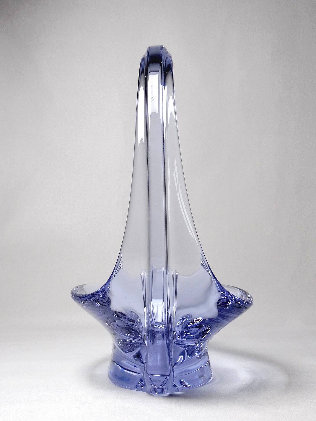 Purple crystal empty pocket cup free form 50s-60s