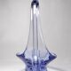 Purple crystal empty pocket cup free form 50s-60s
