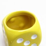 Dice Shaped Ceramic Pot