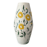 Hand painted daisies vase
