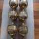 Vintage set of 6 brass chalices