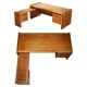 Left corner desk, Brazilian wood, mid-century Danish.
