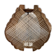 Suspension bois et fil scandinave vintage
