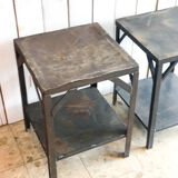 Pair of industrial bedside tables