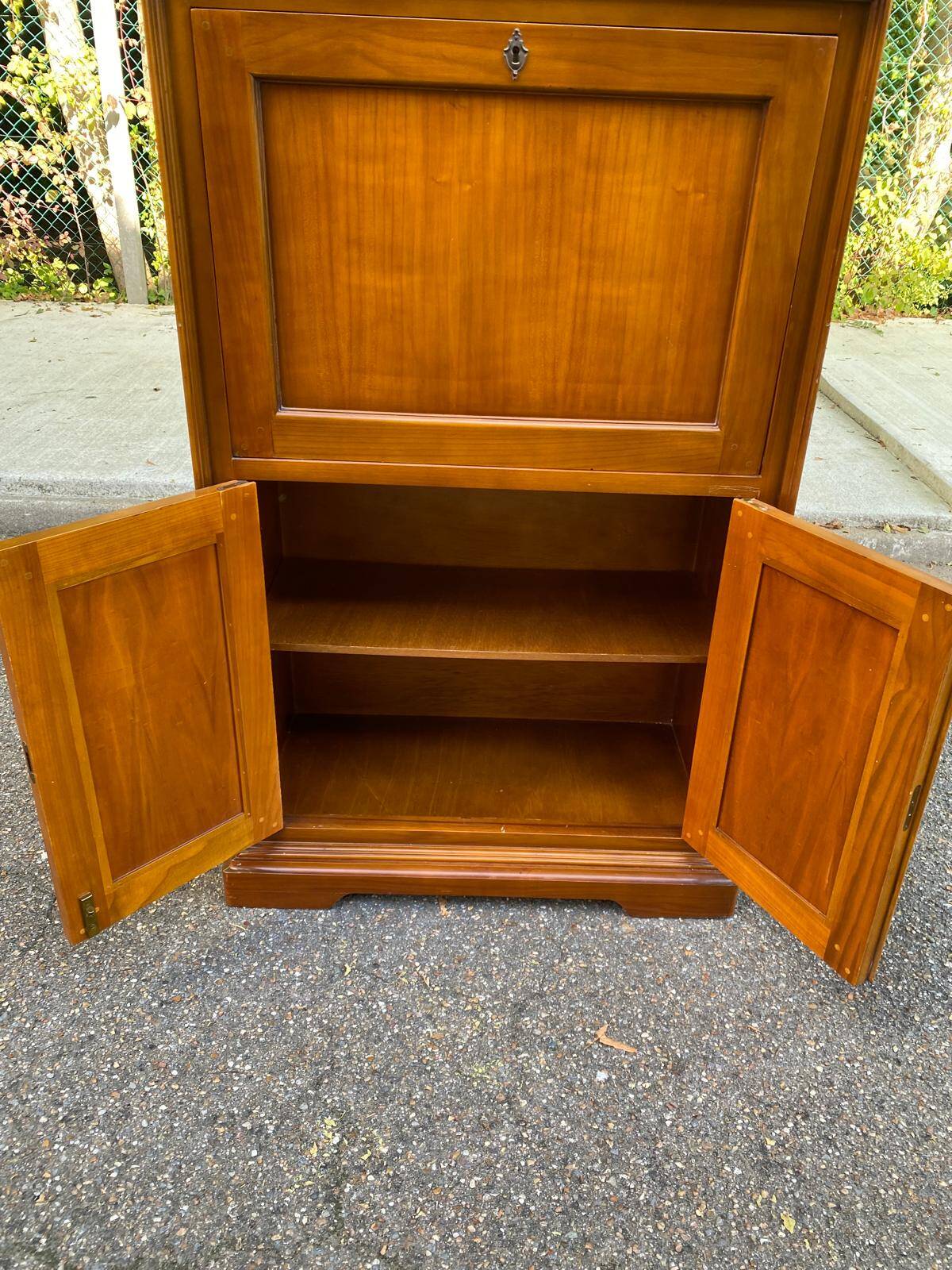 Louis Philippe secretary in solid wood and burl