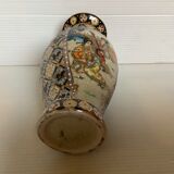 Chinese vase painted in relief