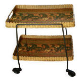 vintage rolling bar cart 1960