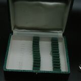 12 silver metal cake forks model louis xv style shell