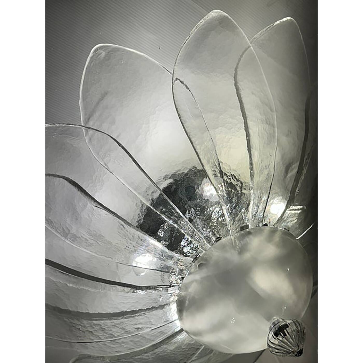 Murano Style Glass Sputnik Chandelier Flush Mount, Mazzega Zuccheri Venini