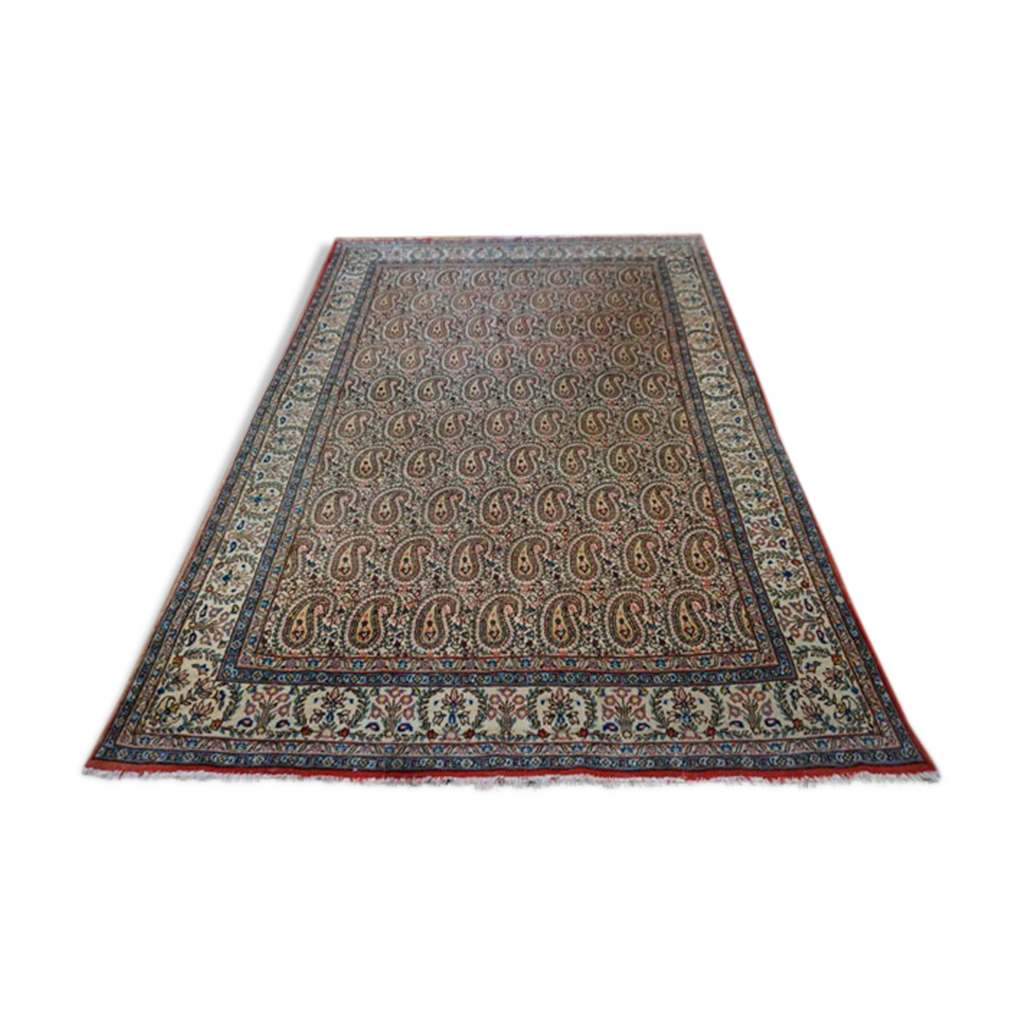 Ghoum carpet from Iran (boteh design) mid-20th century 135x215cm